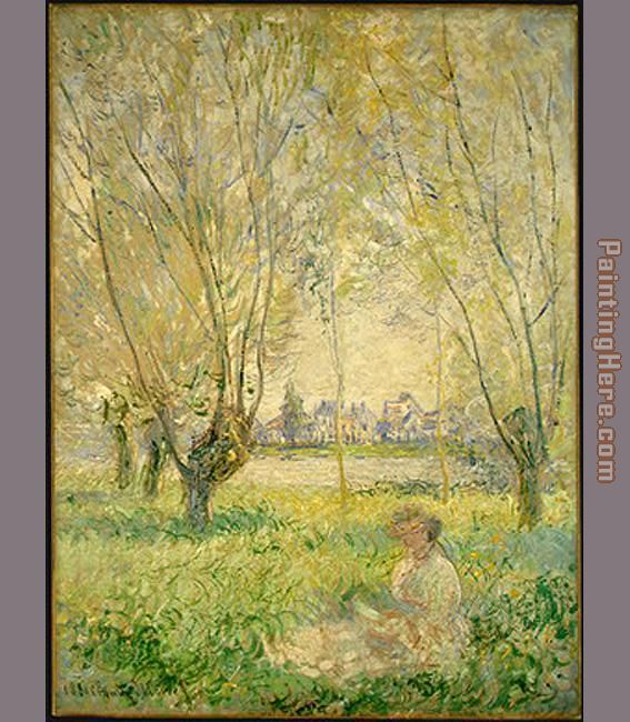 Woman under the Willows painting - Claude Monet Woman under the Willows art painting